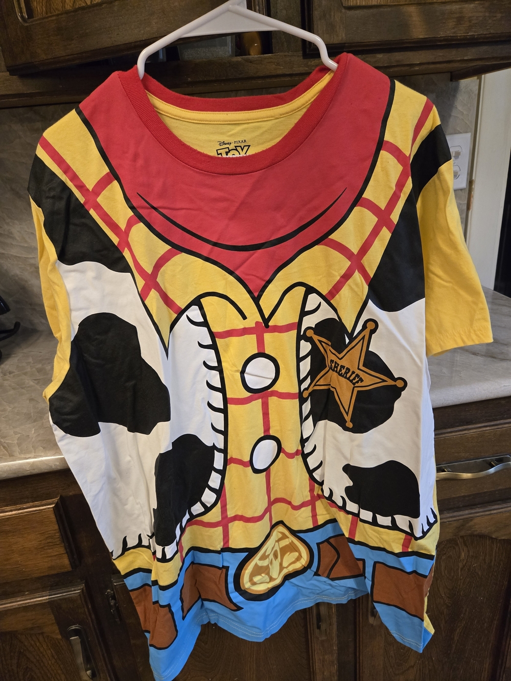 Disney Toy Story Woody Costume Shirt - Yellow/Red/Black